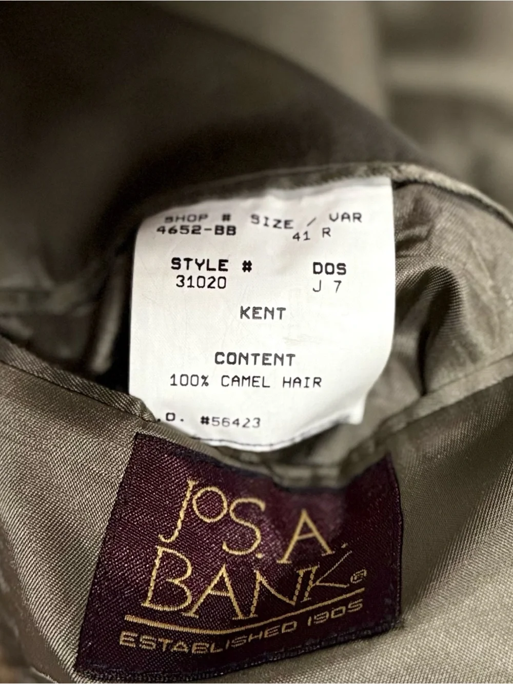 Jos. A. Bank vintage jos
